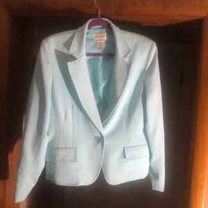 Light blue jacket only. Size 14. True to size.